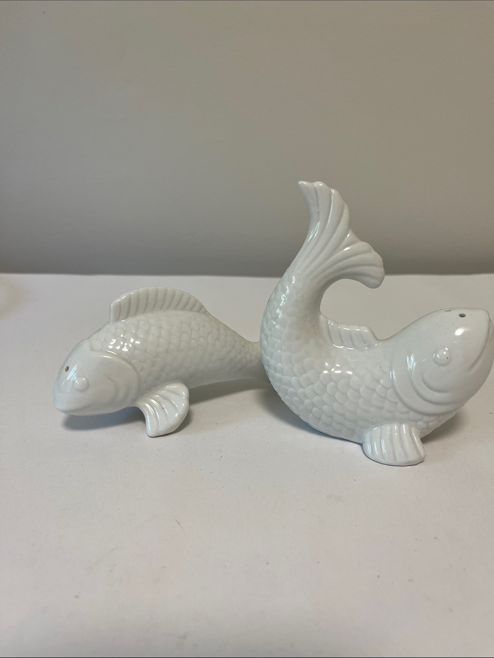 Koi fish salt and pepper shakers